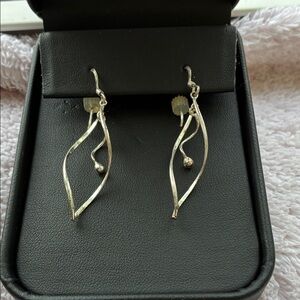 Sterling Silver Y2K Dangle Twist Earrings